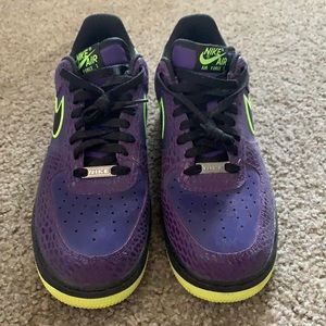 Nike Air Force 1 Low Court Purple Black Volt